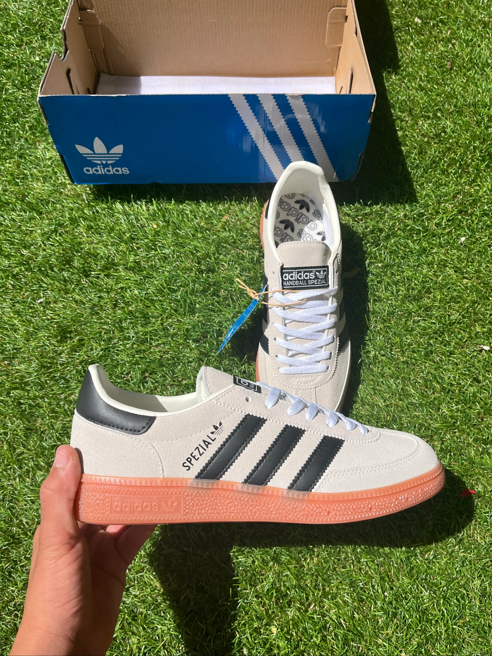 Special White and Black Handball Sneakers – photo 3